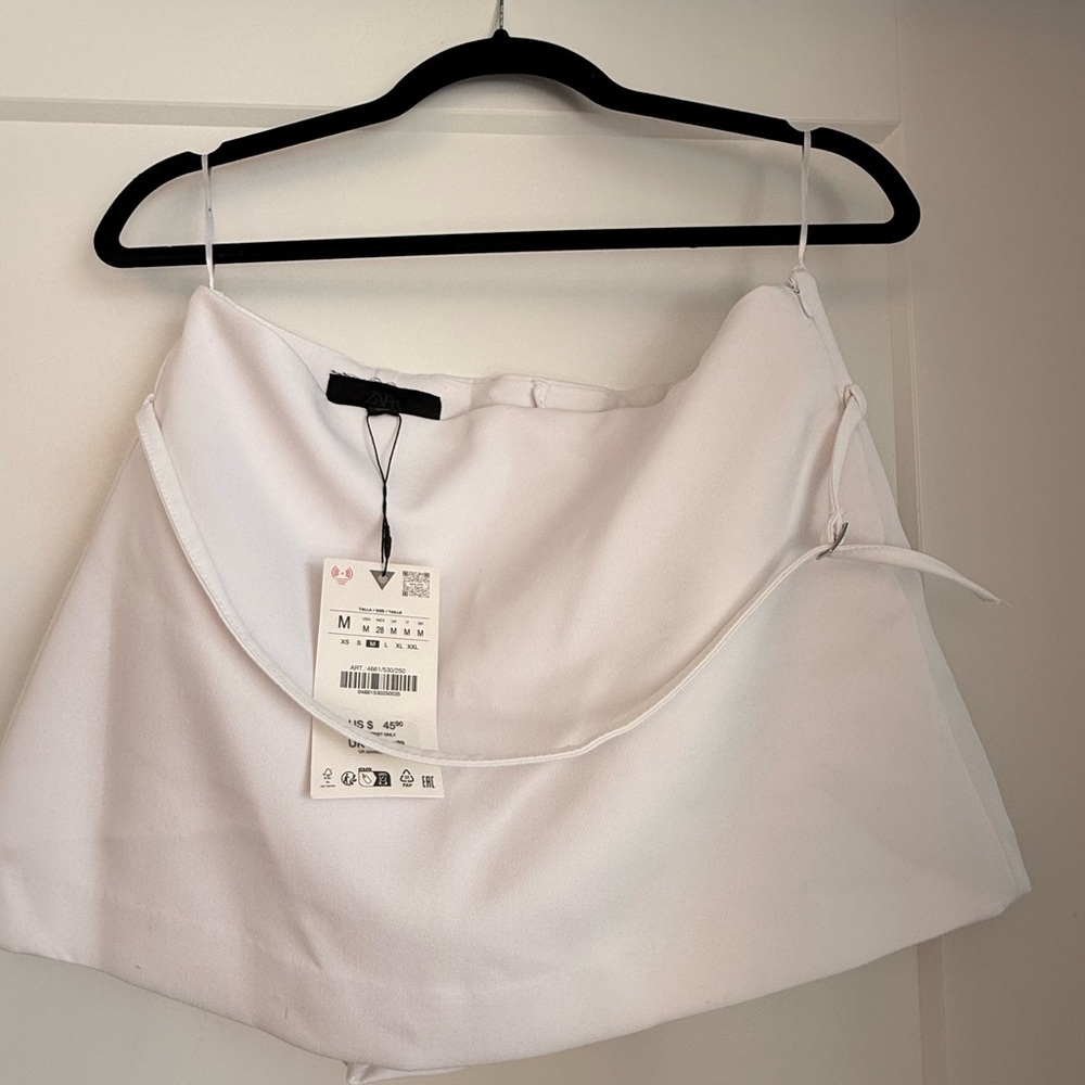 Zara White Mini Skirt